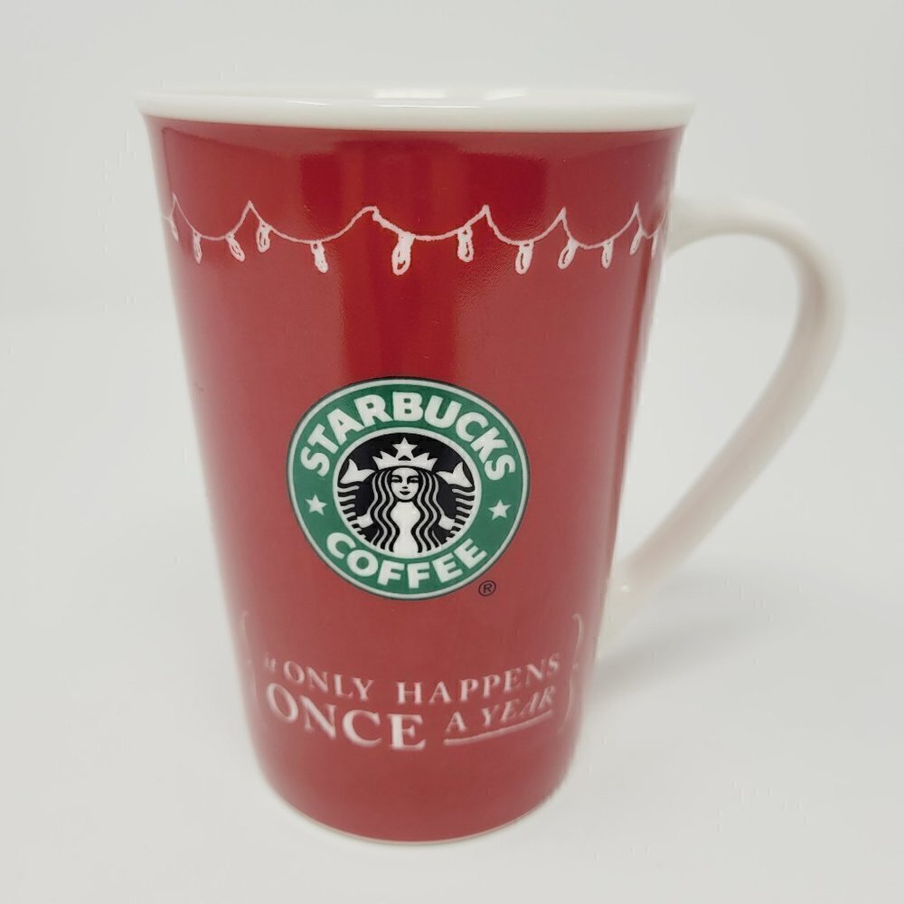 Starbucks 2005  Red Holiday Christmas Coffee Mug